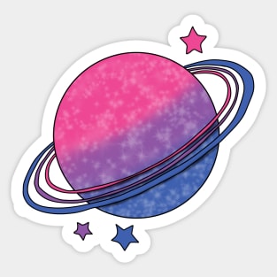 Planet bisexual pride Sticker